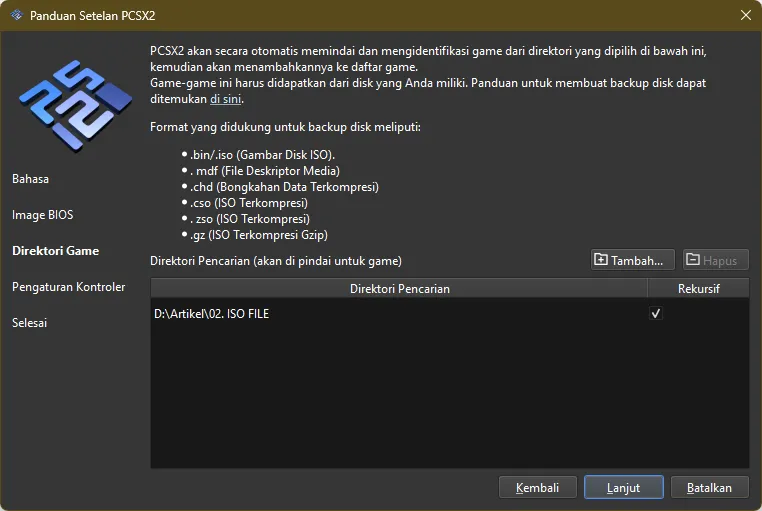 Tugasin emulator untuk ngendus letak folder BIOS-nya