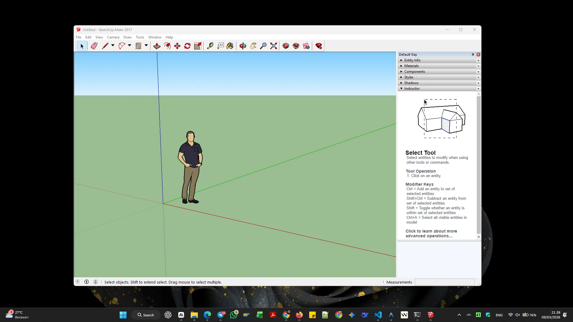SketchUp 2017 banner showcasing 3D capability
