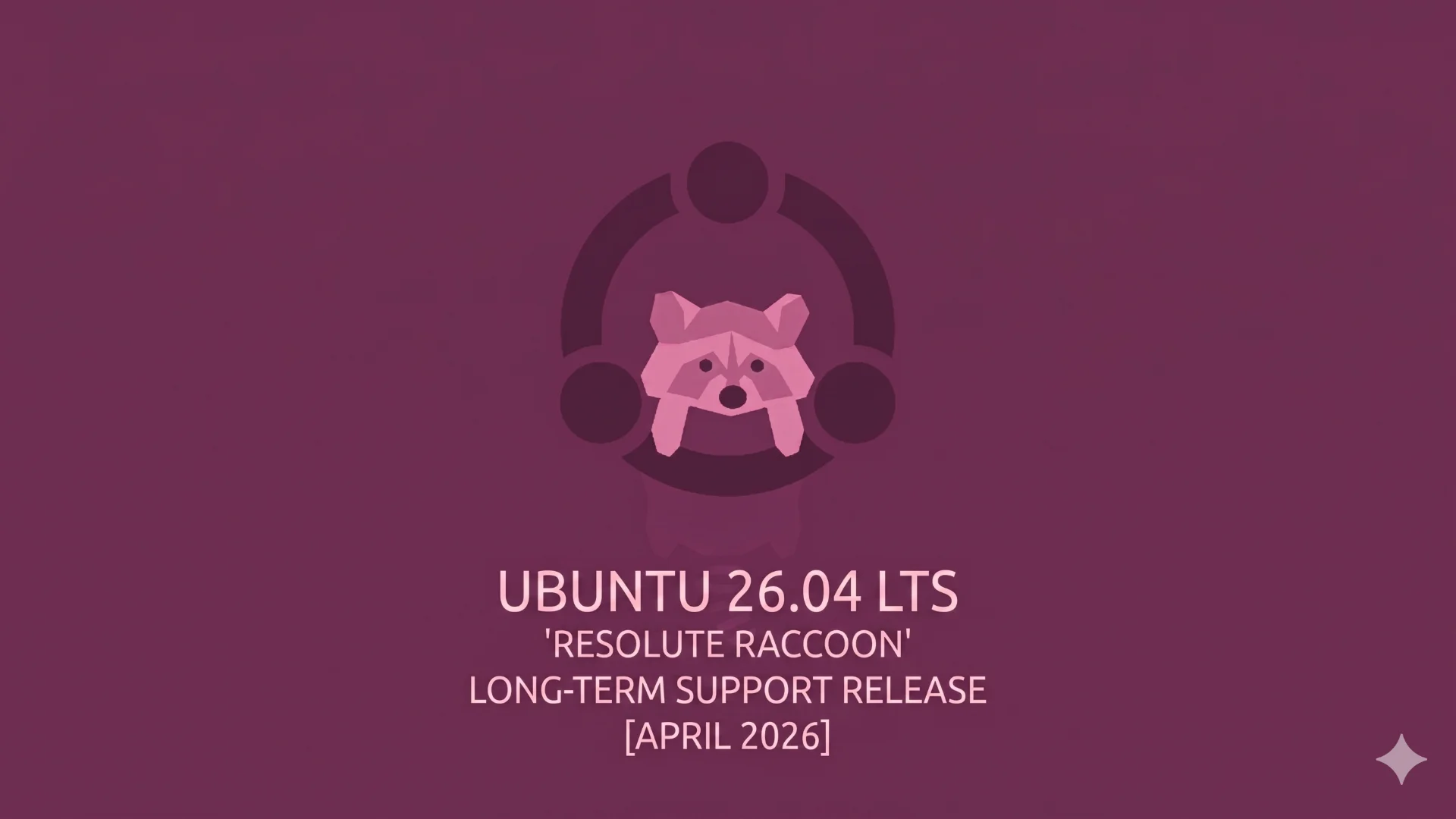 Ubuntu 26.04 LTS Resolute Raccoon — tampilan desktop resmi dengan GNOME 50
