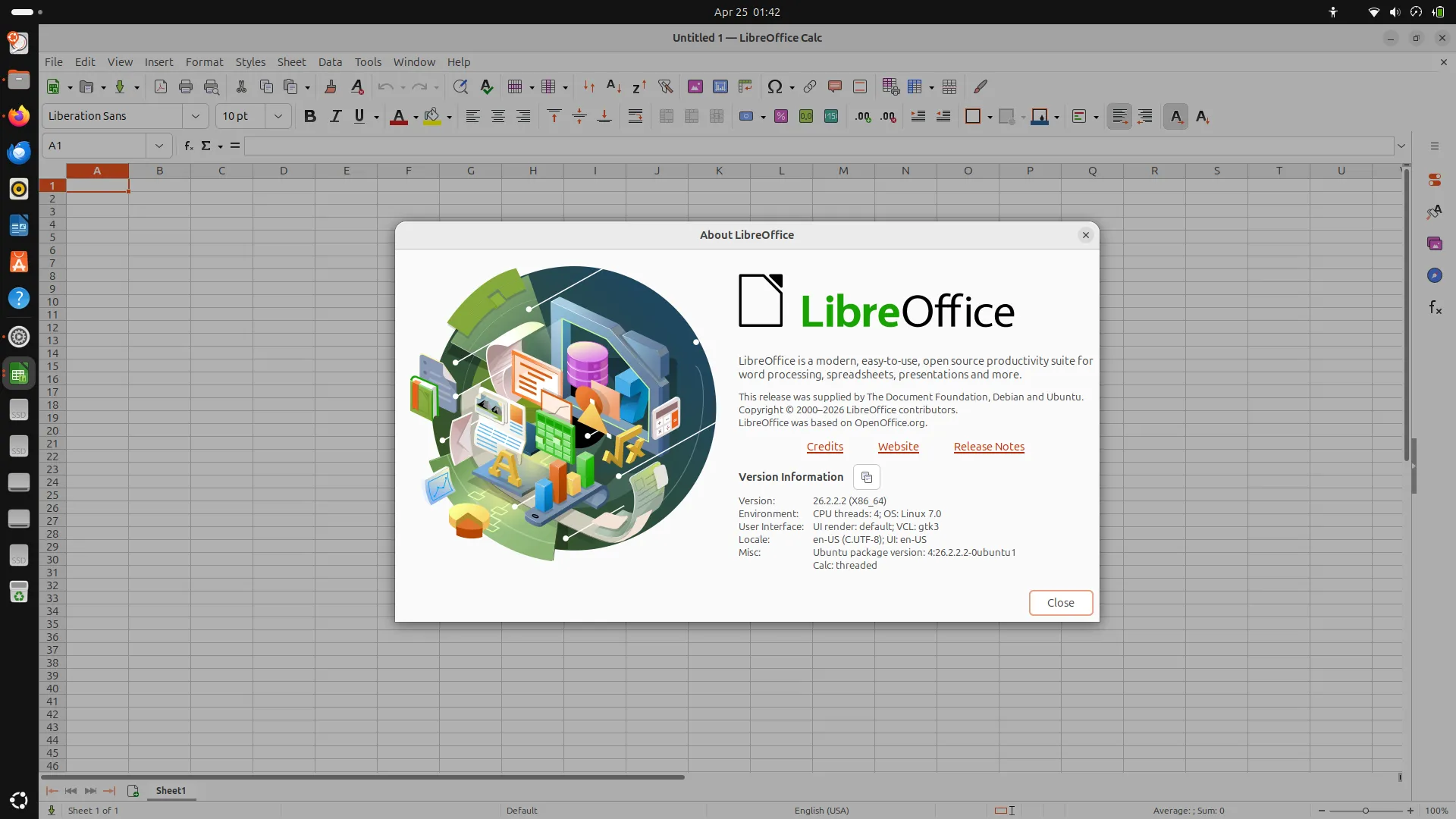 GNOME Overview search di Ubuntu 26.04 dengan hasil dari App Center dan web search