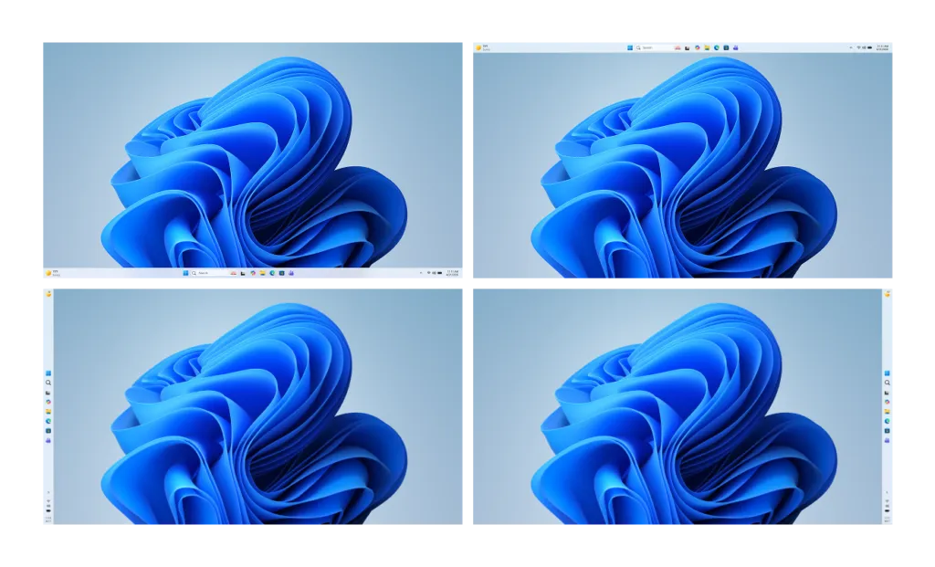 Repositioning the Windows 11 Taskbar to the top